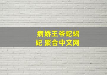 病娇王爷蛇蝎妃 聚合中文网